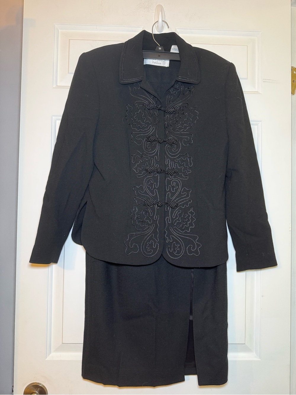 Vintage Lord & Taylor Wool Soutache Jacket Alberto Makali Wool Pencil Skirt Sz